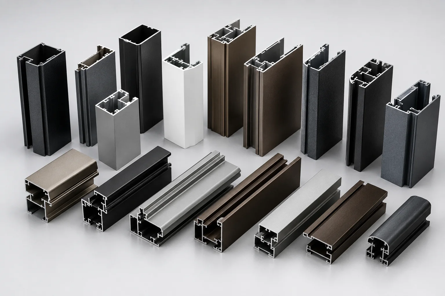 Anodized aluminium profiles for furniture and consumer goods