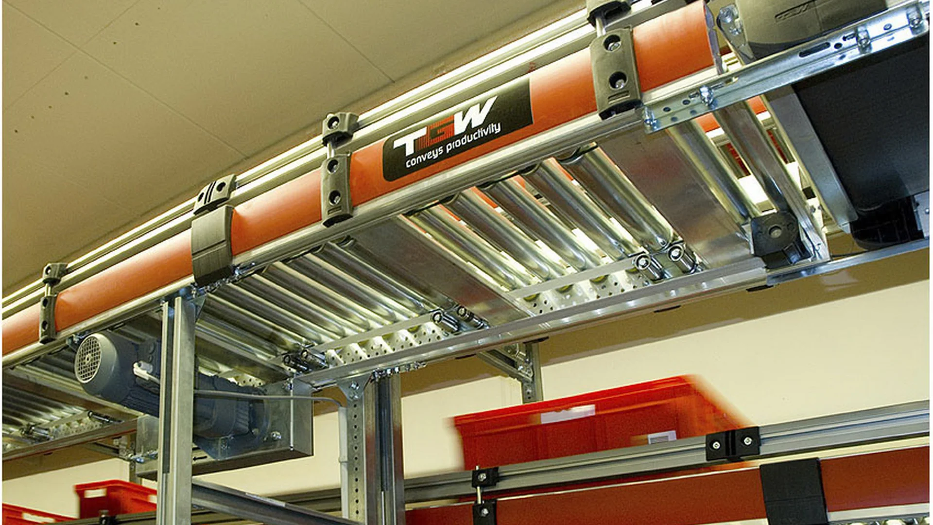 Industrial roller conveyor equipment